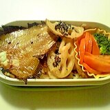 栄養満点！焼き魚のお弁当！手軽にお魚食べましょう！